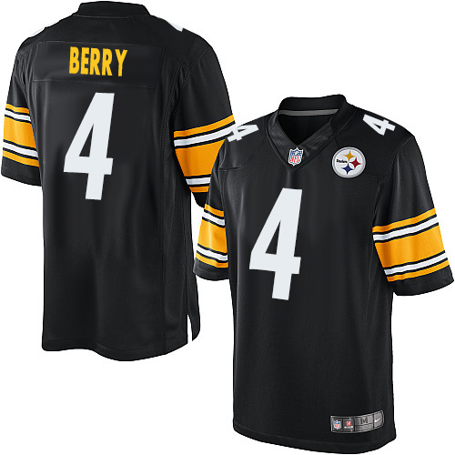 Youth Elite Jordan Berry Nike Jersey Black Home - #4 NFL Pittsburgh Steelers